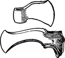 Bronze Age Copper Axes vintage illustration. vector