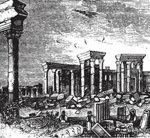 Palmyra, vintage illustration. vector