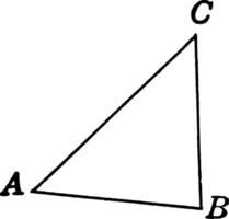 triangular polígono Clásico ilustración. vector