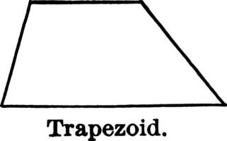 Trapezoid vintage illustration. vector