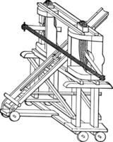 Ballista vintage illustration. vector