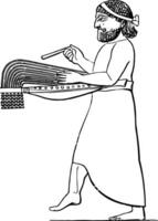 Ancient Percussion, vintage illustration. vector