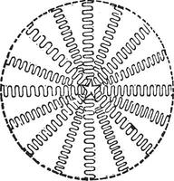 Propagation of light in non-inertial reference frames vintage engraving vector