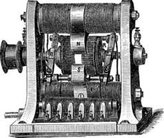 máquina programa, Clásico grabado vector