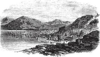 Smyrna in Turkey vintage engraving vector