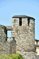 a stone castle tower photo