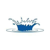 Isolated Water Drop Splash Wave Icon Illustration vector