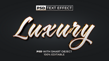 Luxury Text Effect Golden Style. Editable Text Effect Mockup psd