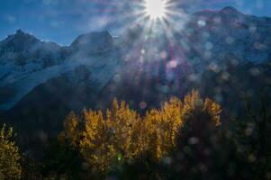 otoño en el francés Alpes foto