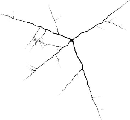 Rustic cracked vector texture with many cracks and scratches. Abstract background. Broken and damaged surface.