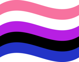 genderfluid orgoglio bandiera nel forma. lgbt orgoglio bandiera nel forma. png