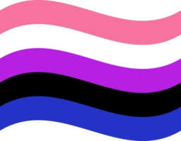 Genderfluid pride flag in shape. LGBT pride flag in shape. png