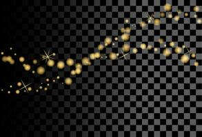 Abstract blurred light element that can be used for cover decoration or background. Sparkle, gold bokeh, frame bokeh vector