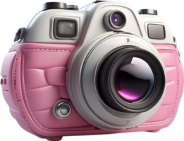 AI generated a cartoon camera on transparent background png