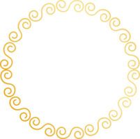 golden frame made of flowers for decor festival celebration oriental culture gradient design png