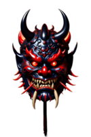 ai generiert oni Maske, japanisch Maske, Teufel Maske png transparent Hintergrund