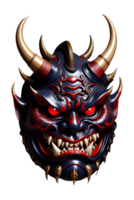 AI generated Oni mask, Japanese mask, Devil mask PNG transparent background