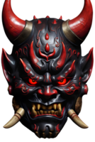 ai generiert oni Maske, japanisch Maske, Teufel Maske png transparent Hintergrund