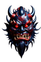 ai généré oni masque, Japonais masque, diable masque png transparent Contexte