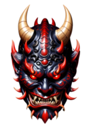 ai generiert oni Maske, japanisch Maske, Teufel Maske png transparent Hintergrund