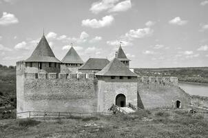 Khotyn fortress XIV centrury. Medieval architecture photo