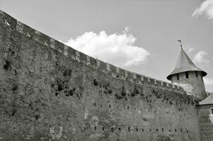 Castle walls background photo