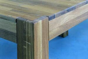 Wooden table surface. Natural wood furniture close view photo background