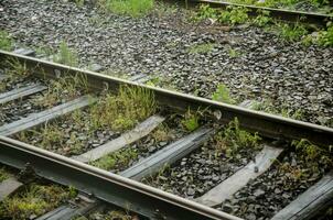 Railway track background photo