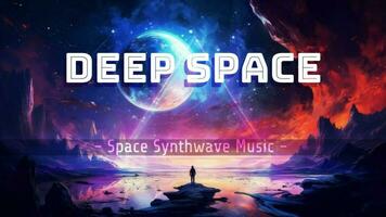 Deep Space Synthwave Music for Youtube Thumbnail template