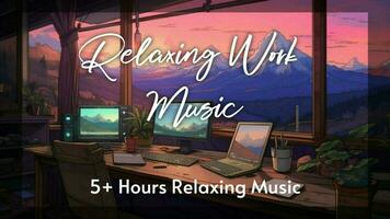 Relaxing Work Music for Youtube Thumbnail template