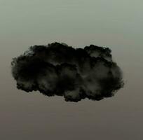 Cloud shape with a reflection illustration, cloud of smoke photo