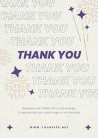 Thank You Greeting Card for Your Creative Business template