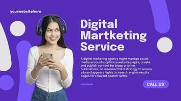 Twitter Post Template for Digital Martketing Service