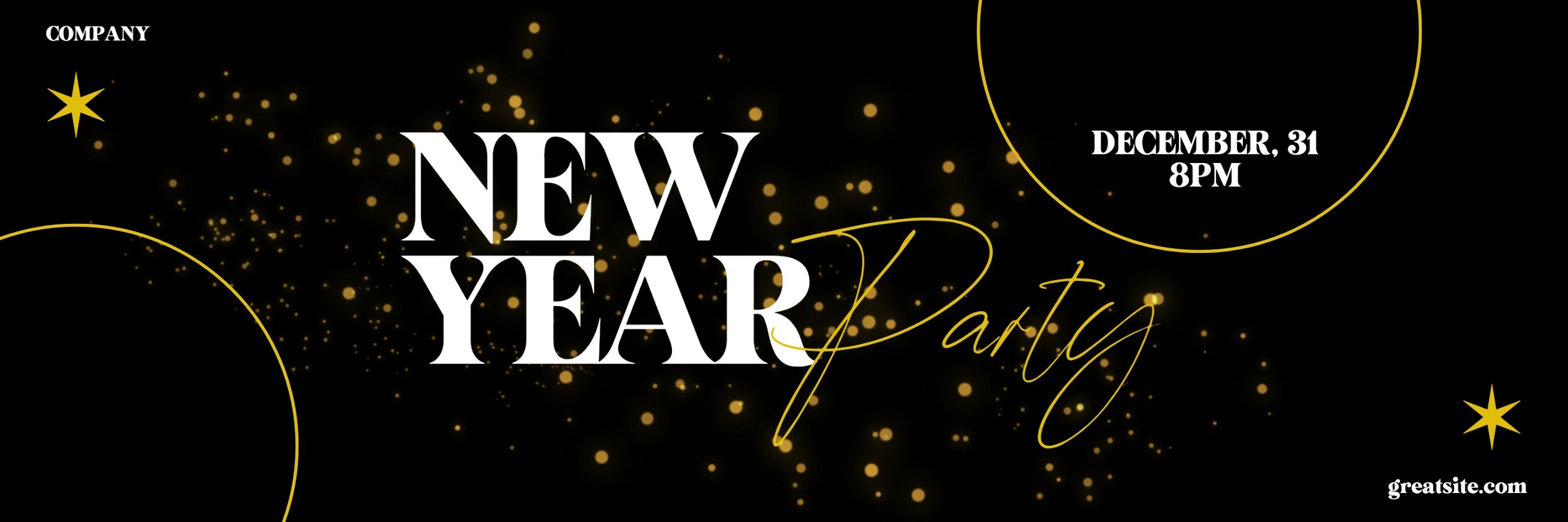 New Year Party Twitter Header