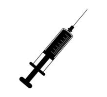 Syringe icon vector illustration. Doctors often use syringes to prevent and treat malignant diseases.