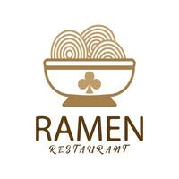 Ramen illustration logo vector