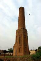 Erbil alminar en Kurdistán, uno de el más antiguo minaretes en el mundo foto