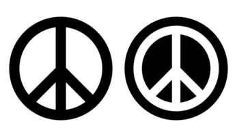 Peace sign set, vector illustration.