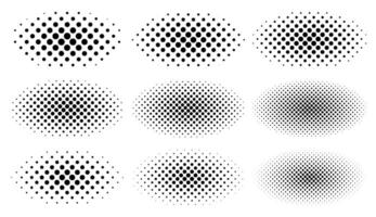 Halftone Set Placed on a white background Can expand, vector. vector