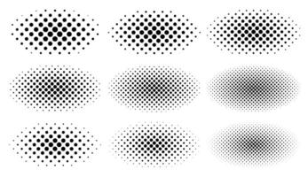 Halftone Set Placed on a white background Can expand, vector. vector