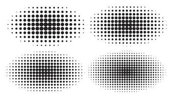 Halftone Set Placed on a white background Can expand, vector. vector