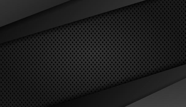 Abstract metal background. Tech dark design with  Vector background.