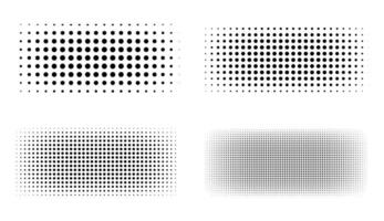 Halftone Set Placed on a white background Can expand, vector. vector