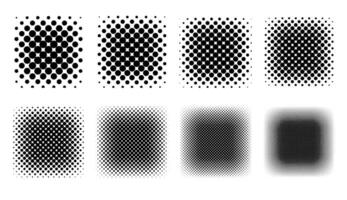 Halftone Set Placed on a white background Can expand, vector. vector