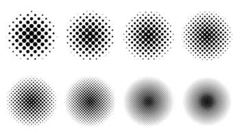 Halftone Set Placed on a white background Can expand, vector. vector
