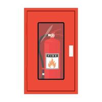 Fire extinguisher on a white background. vector