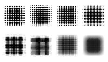 Halftone Set Placed on a white background Can expand, vector. vector