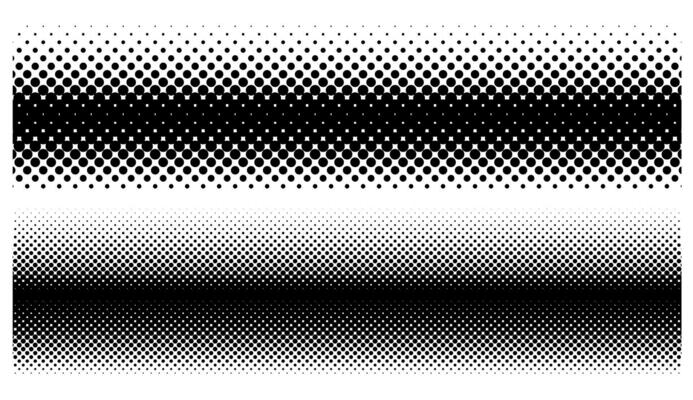 Halftone Set Placed on a white background Can expand, vector.