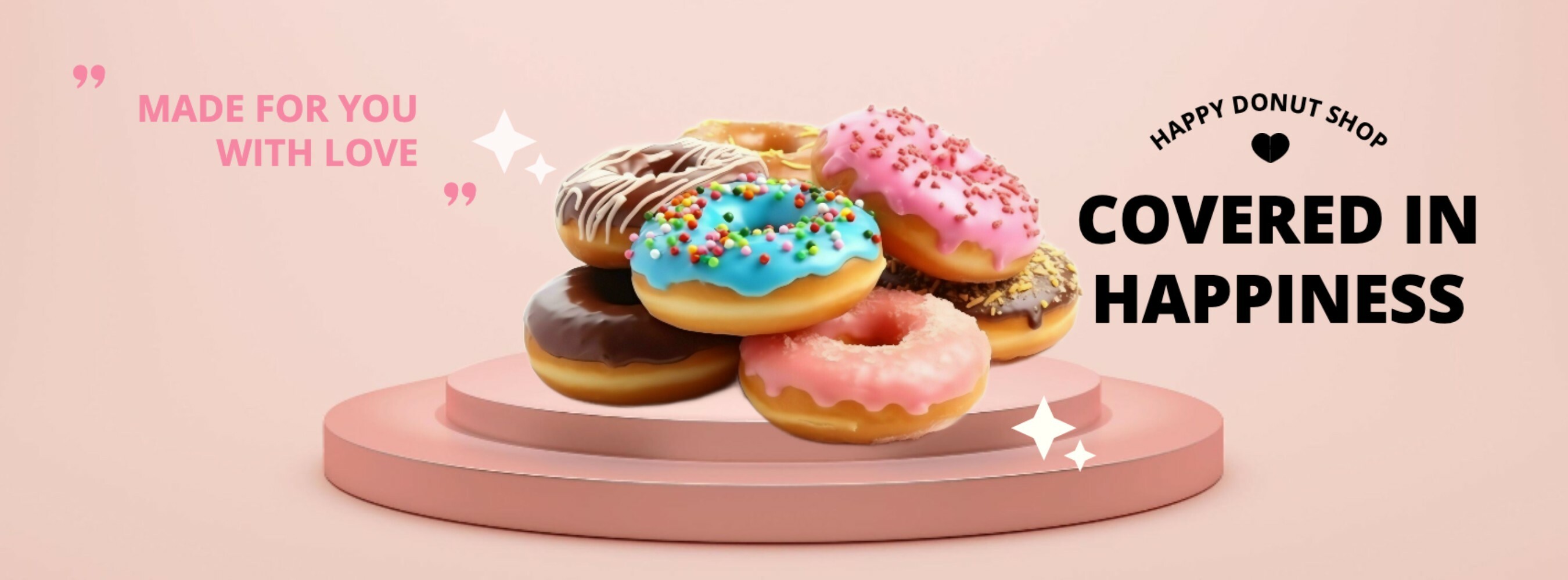 donut facebook cover template