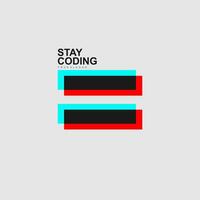 the logo for stay coding vector